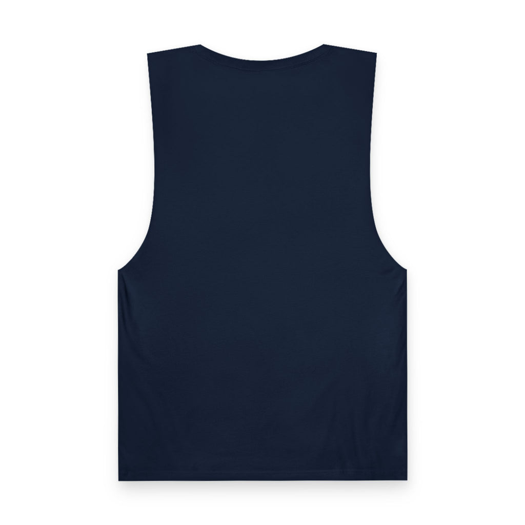Patriotic Dino Tank Top — T-Rex Holding Firework Muscle Tee