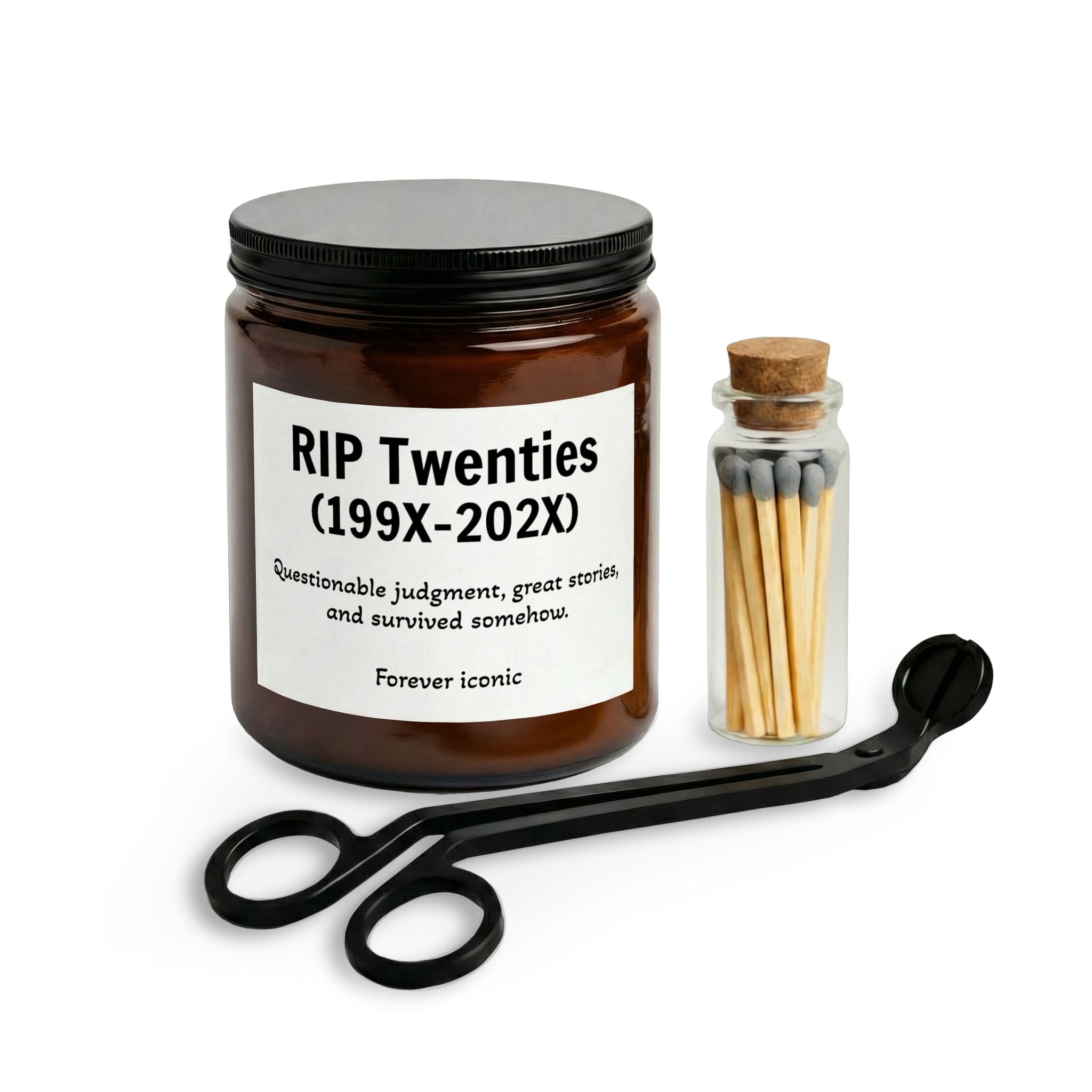 Candle Set with Matches and Wick Trimmer