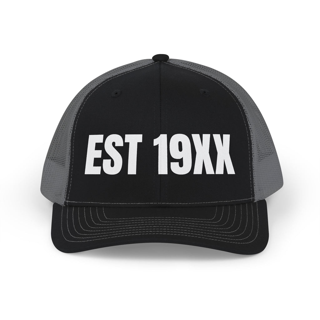Trucker Cap — EST 19XX Embroidered Snapback Hat