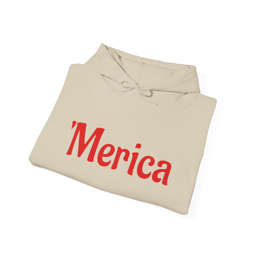 America 250 Celebration Hoodie — Patriotic Red & Blue Star Sleeve Sweatshirt