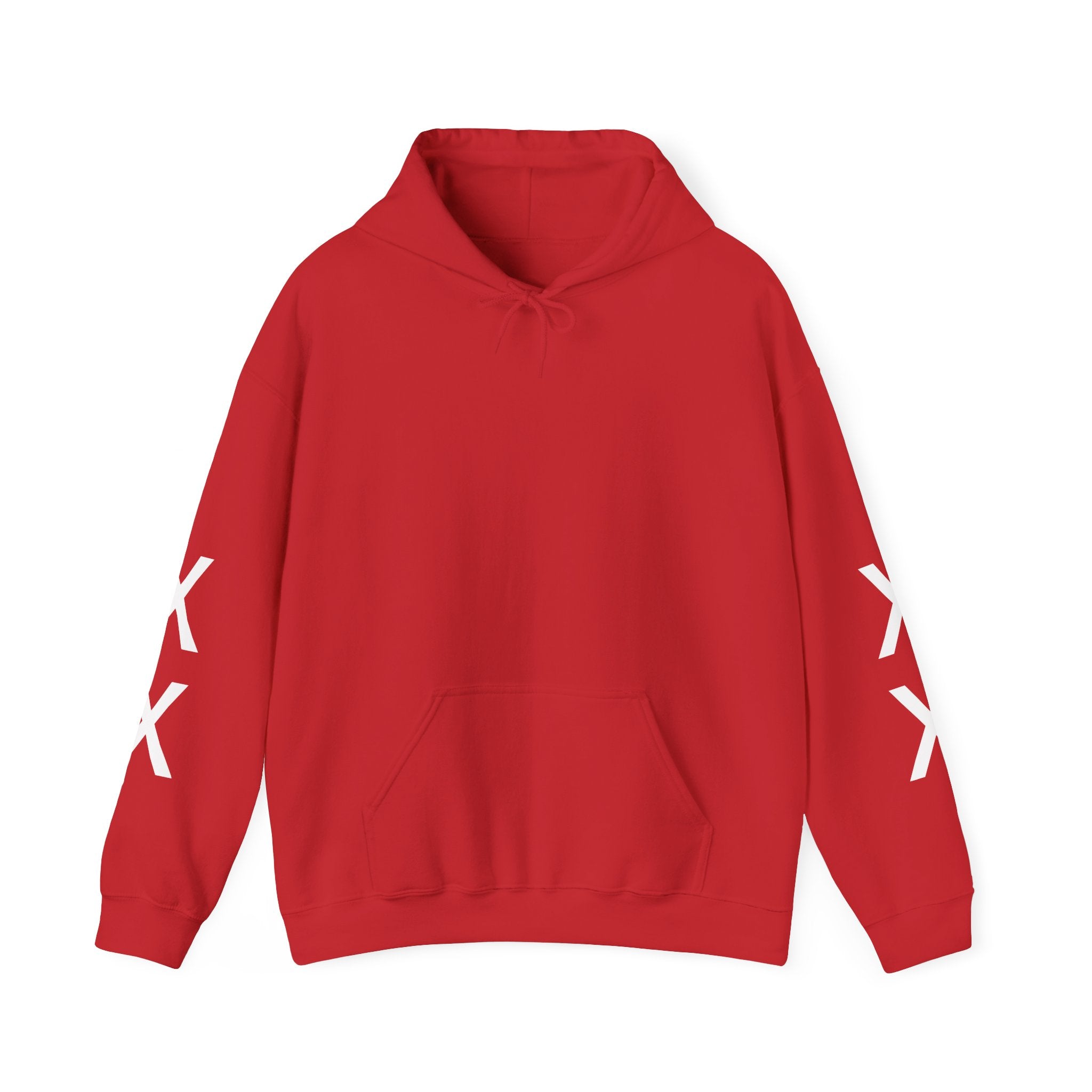Hoodie — Minimal 'EST 19XX' Back Print with Sleeve X Marks