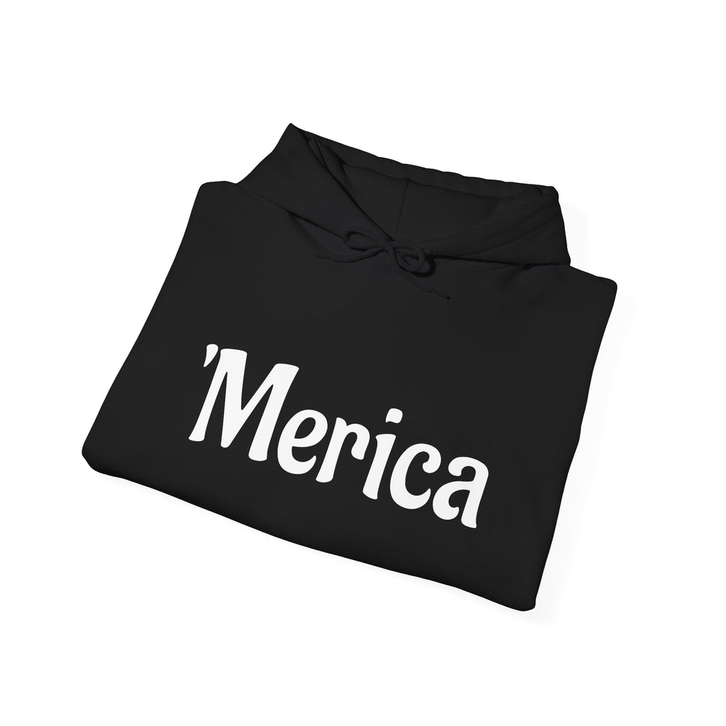 America 250 Celebration Hoodie — Patriotic Red & Blue Star Sleeve Sweatshirt