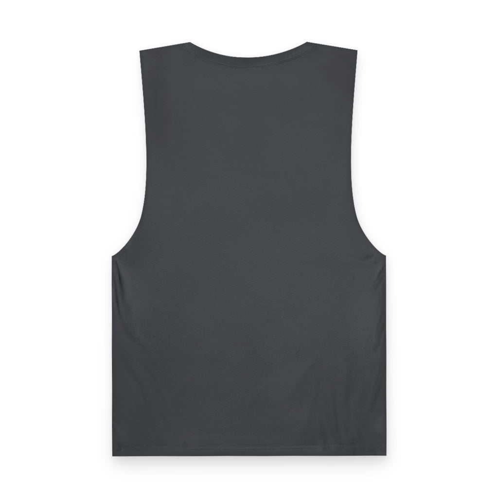 Patriotic Dino Tank Top — T-Rex Holding Firework Muscle Tee