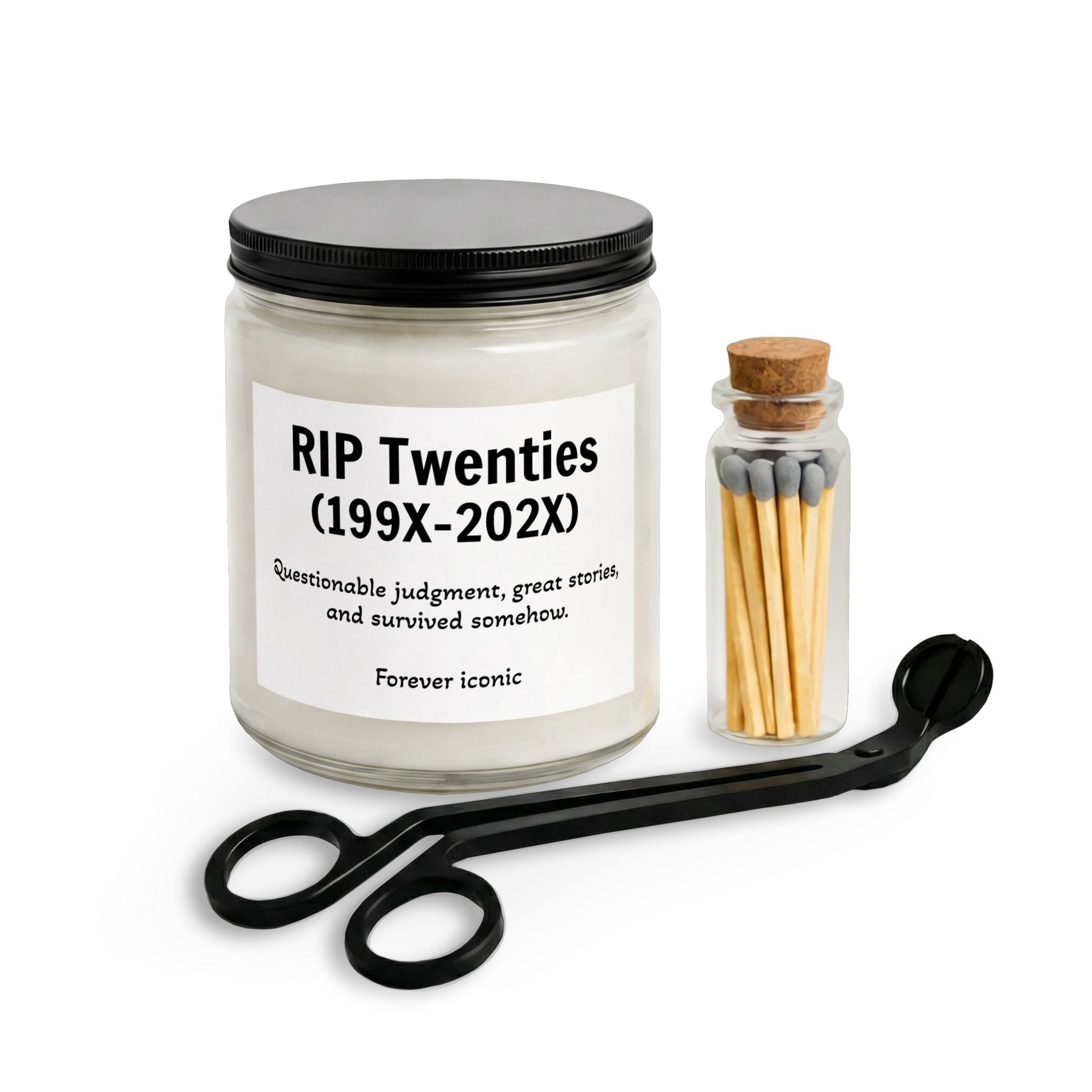 Candle Set with Matches and Wick Trimmer